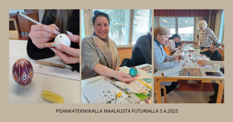 Kuvia Pisanka-tekniikan kurssilta.