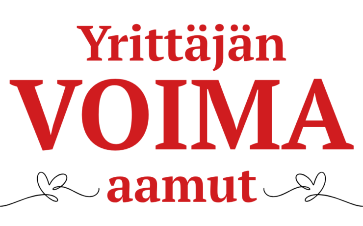 Yrittäjän VOIMA aamut -logo